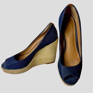 Coach Women’s Milan Denim Heels Size 8